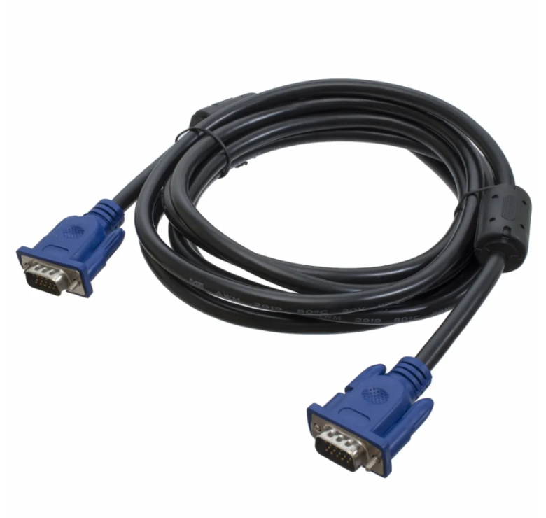 Кабель VGA-VGA / 3M (2898) з феритами / Чорний