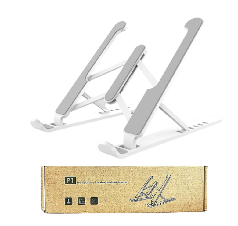Розсувна підставка для планшета та ноутбука P1 25х22 см / Multi Position foldable notebook (7128) / Білий