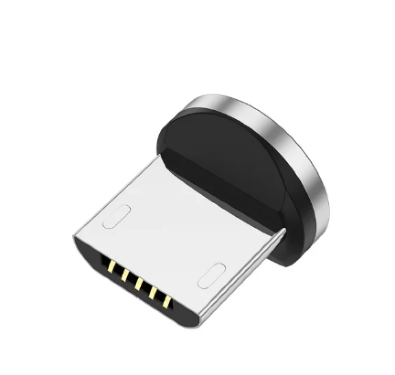Магнітний круглий конектор Micro USB USLION 5A для швидкої зарядки