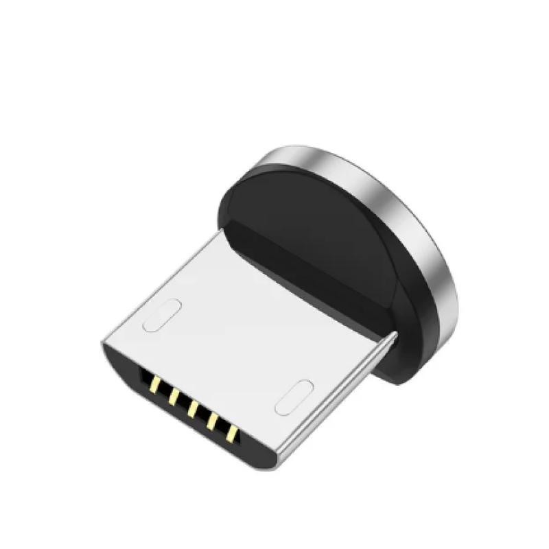 Магнитный круглый коннектор Micro USB USLION 5A для быстрой зарядки
