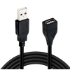 Кабель-подовжувач USB 2.0 AM-AF / для швидкої передачі даних 1 FERITE / 1.5 метра / Чорний