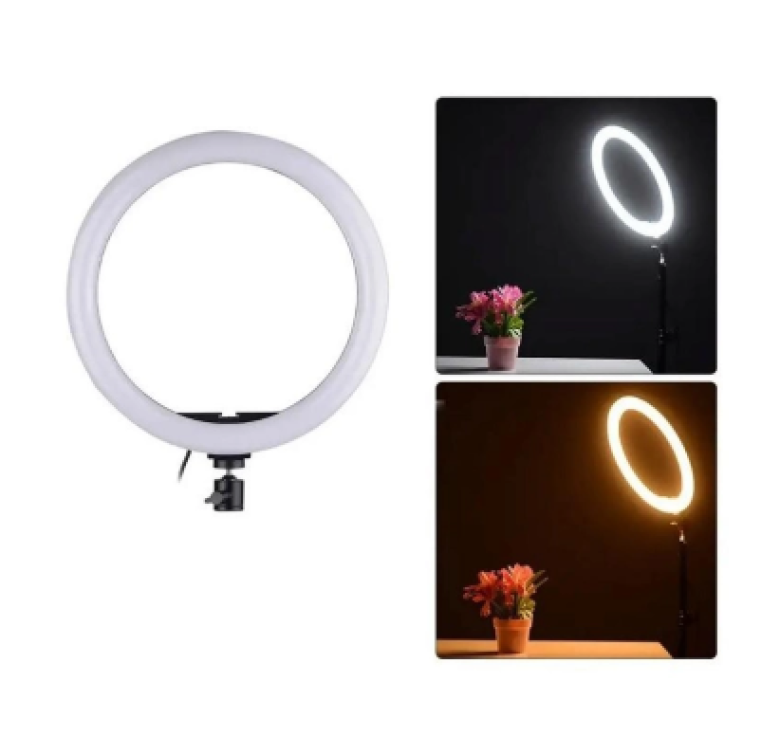 Кільцева лампа для селфі MJ-33 (33см) RGB LED