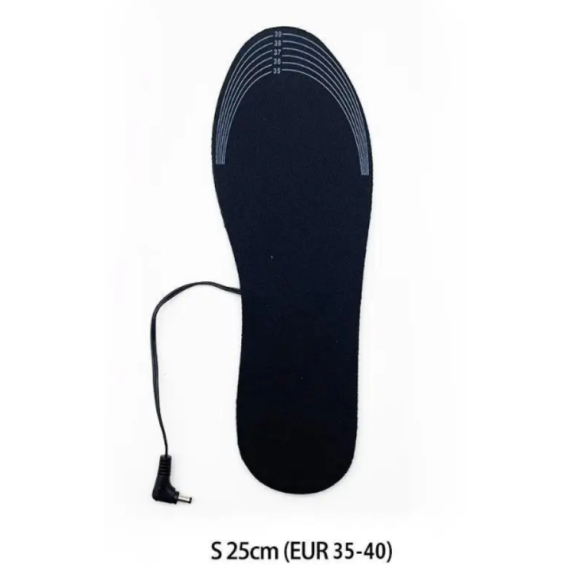 Стельки с подогревом от USB Универсальные / Стельки от USB Power Bank р. 35-40 / Черный