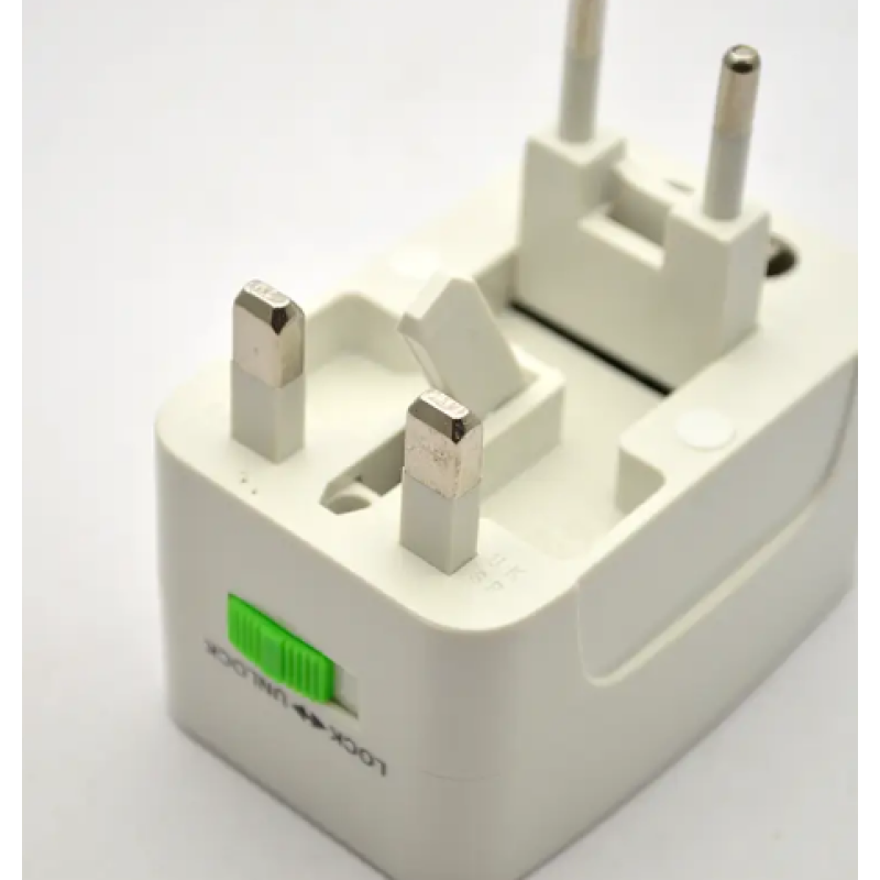 Адаптер All-in-One конвертер (1287), мережевий перехідник, білий