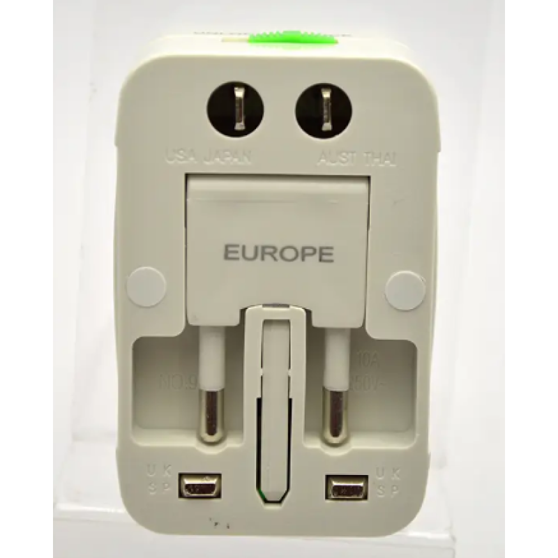 Адаптер All-in-One конвертер (1287), мережевий перехідник, білий