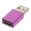 Перехідник USB 3.0 TU001 / USB - Type-C / Металевий / Розовий