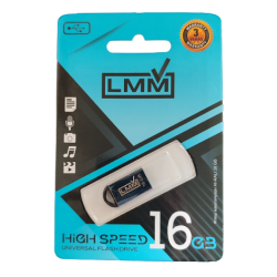 Флеш накопичувач USB на 16 гб / швидкість 2.0 "LMM" / Срібляста