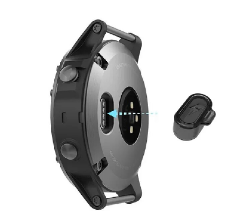 Силікована заглушка для захисту зарядного порта годинників Garmin / Прозорий