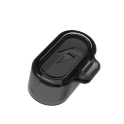 Силиконовая заглушка для защиты зарядного порта часов Garmin / Черный+Прозрачный