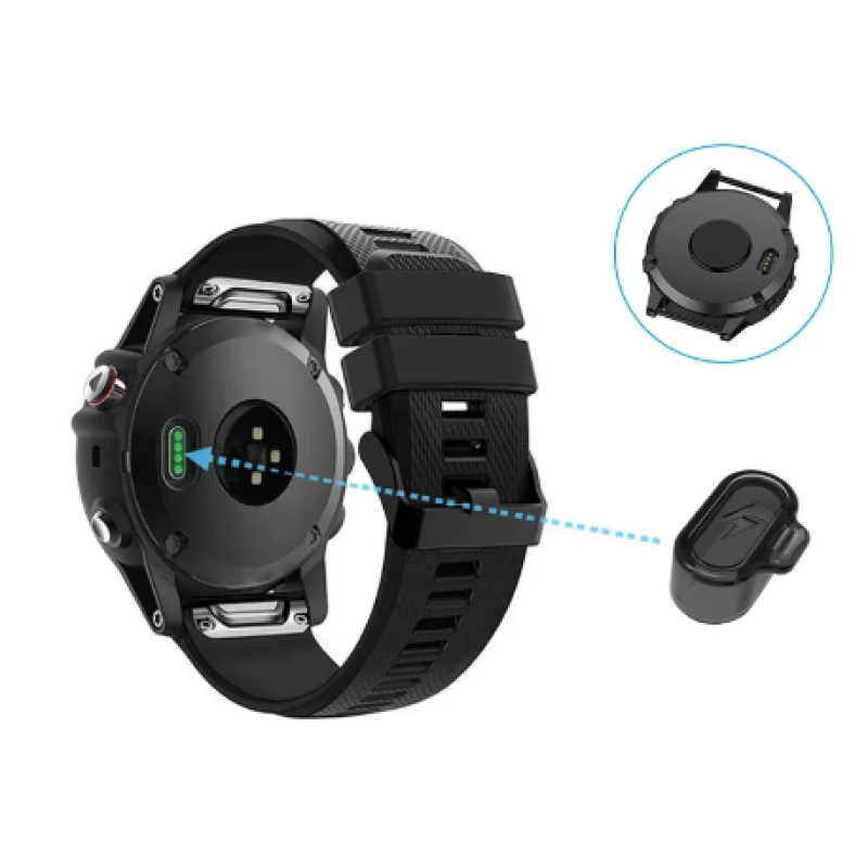 Силиконовая заглушка для зарядного порта Garmin – черный + прозрачный