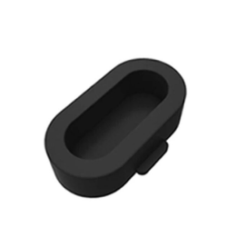 Силиконовая заглушка для защиты зарядного порта часов Garmin / Черний