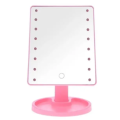 Дзеркало з підсвічуванням Led Mirror / Дзеркало для макіяжу з USB / Розове