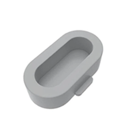 Силікована заглушка для захисту зарядного порта годинників Garmin / Сірий