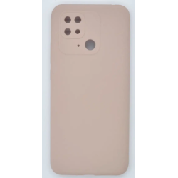 Чохол Fashion Silicone case (матовий) для Xiaomi Redmi 10C / Бежевий