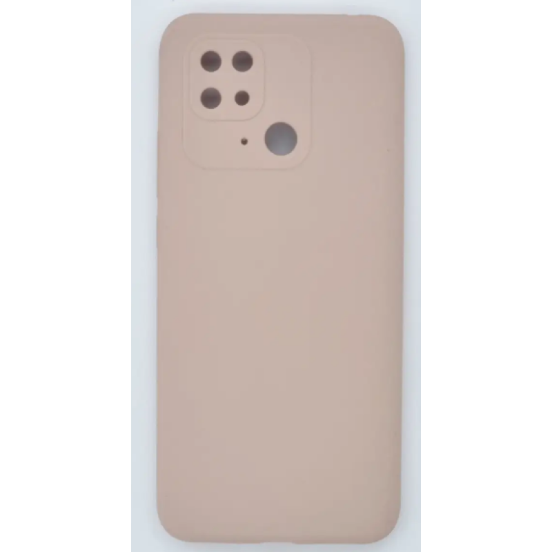 Чехол Fashion Silicone case (матовый) для Xiaomi Redmi 10С / Бежевый