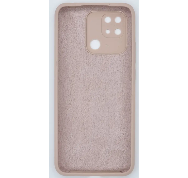 Чохол Fashion Silicone case (матовий) для Xiaomi Redmi 10C / Бежевий