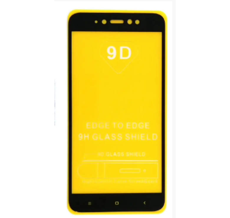 Загартоване захисне скло на Xiaomi Redmi Note 5A Prime Чорне Повне покриття