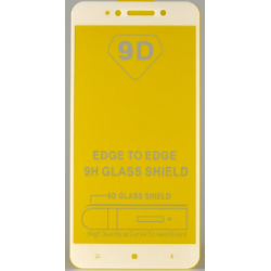 Загартоване захисне скло на Xiaomi Redmi Note 5A Біле / Повне покриття