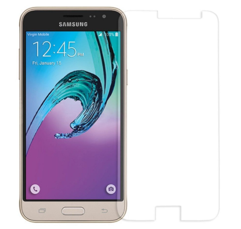 Загартоване захисне скло на Samsung J120 / Без рамки / Прозоре