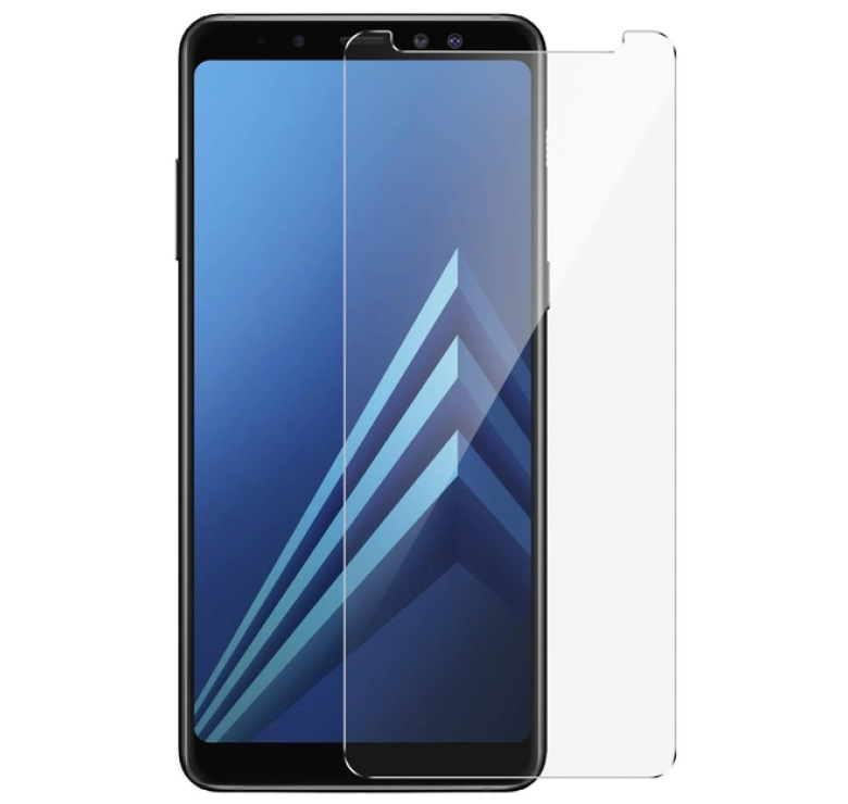 Загартоване захисне скло на Samsung A8 (2018) / Без рамки / Прозоре