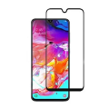 Загартоване захисне скло на Samsung A12 / Чорна рамка