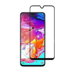 Загартоване захисне скло на Samsung A125 / Чорна рамка