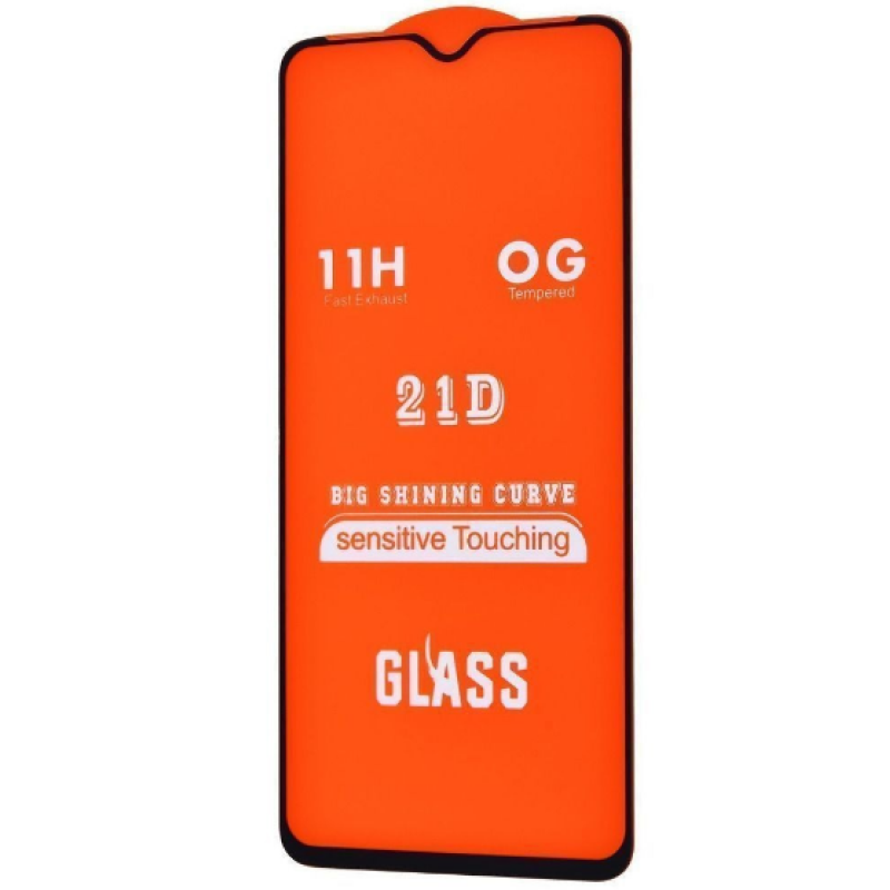 Загартоване захисне скло на Samsung A125 / Чорна рамка