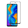 Загартоване захисне скло на Huawei Nova 4е / Чорна рамка