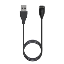 Зарядний USB кабель на розумний годинник Garmin Fenix ​​​7/ 7S/ 7X/ 6/ 6S  Кутовий 117 см. Чорний