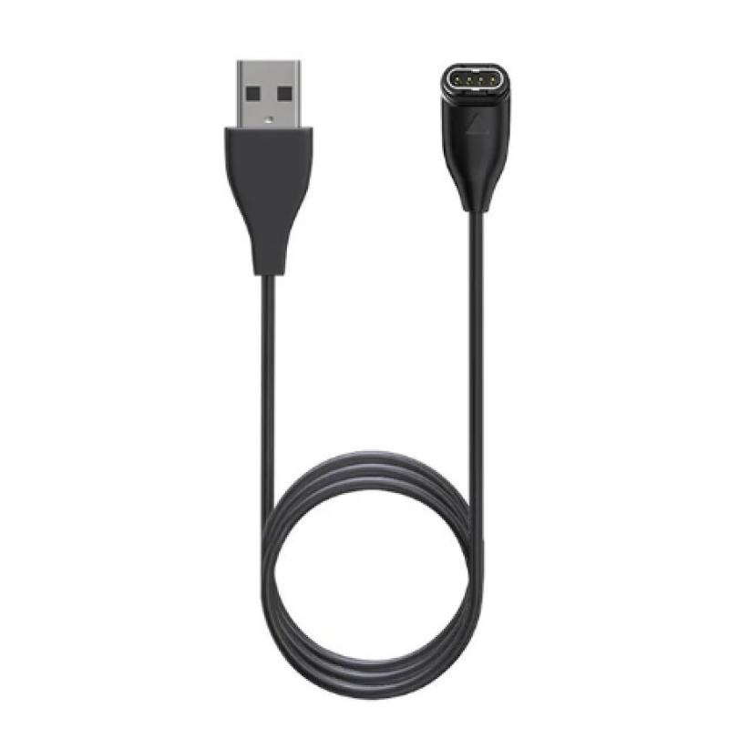 Зарядный USB кабель на умные часы Garmin Fenix ​​​7/ 7S/ 7X/ 6/ 6S Угловой 117 см. Черный