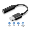 Перехідник для смартфонів Samsung з Type-C на аудіо 3.5 mm / Чорний