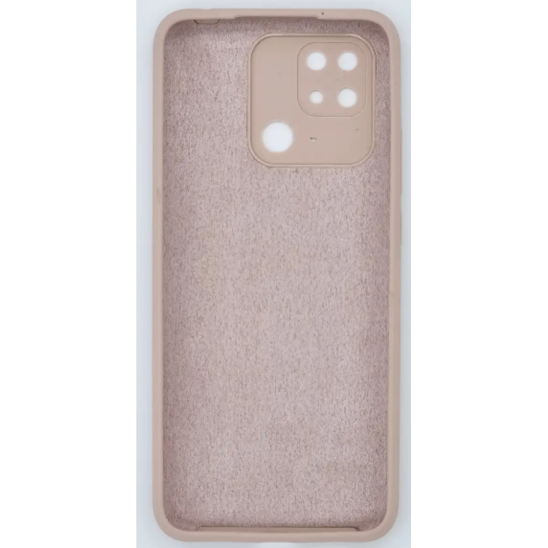 Чехол Fashion Silicone case (матовый) для Xiaomi Redmi 10A / Бежевый
