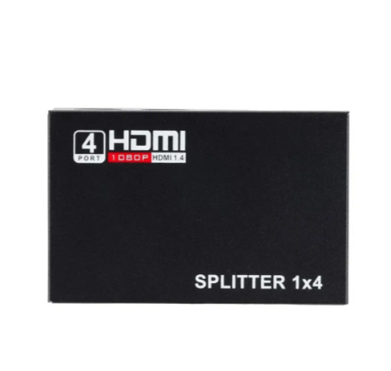 HDMI розгалужувач на 4 порти HDMI SPLITTER 1 in 4 / Чорний