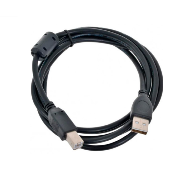 Кабель для принтера (сканера) USB 2.0 AM-BM / 1.5 метра / Чорний
