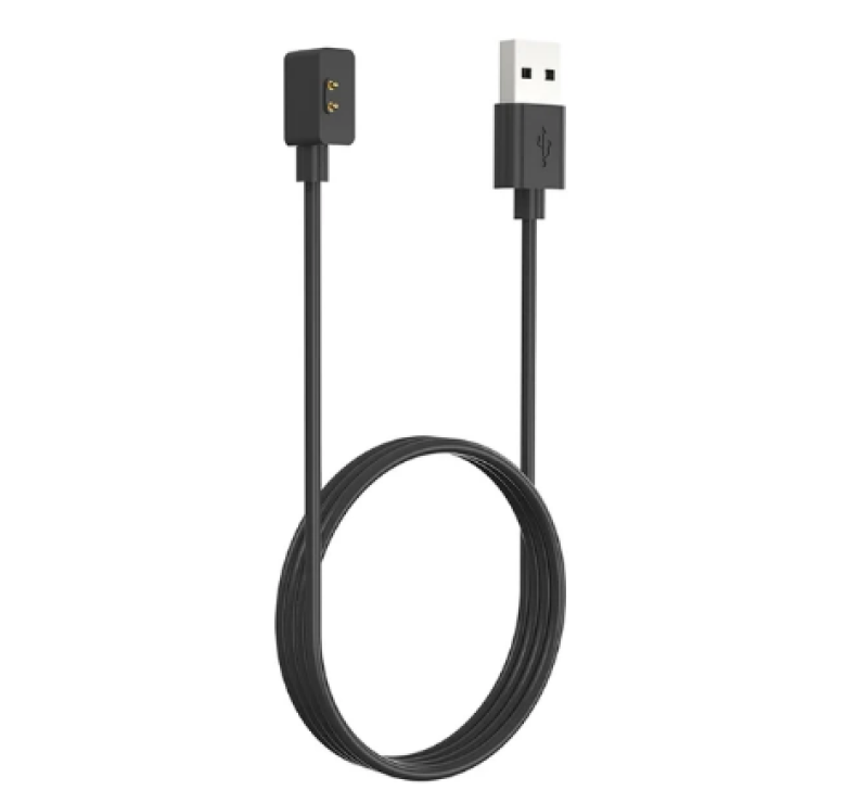 Магнітний USB кабель для зарядки смарт-годинників Xiaomi Smart Band 8 Active, 8 Pro, 8 / 60 см. / Чорний