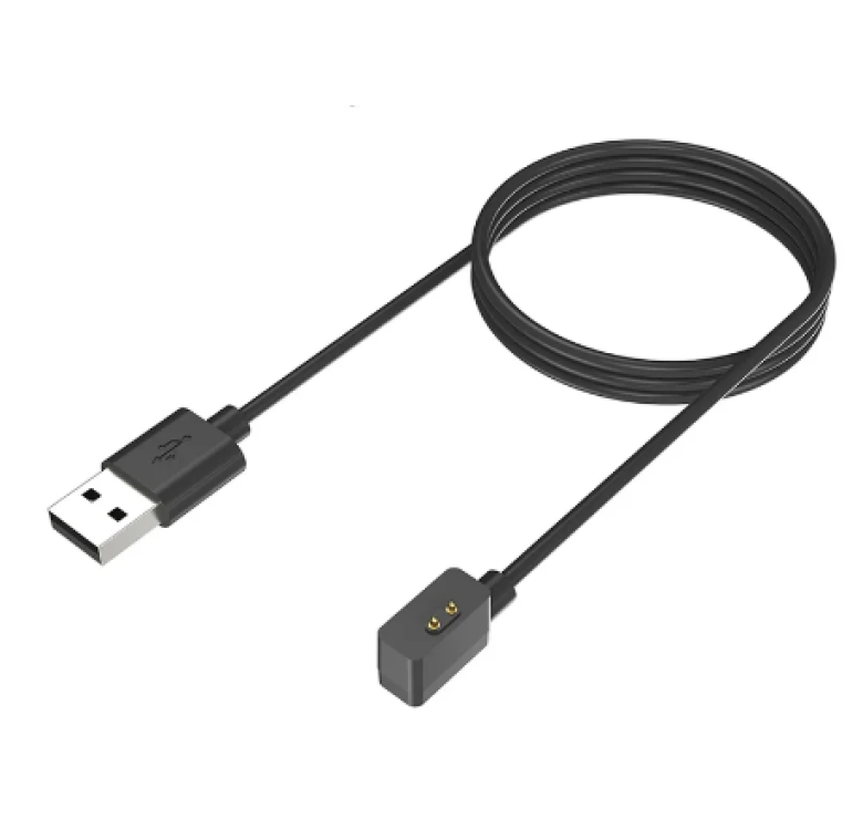 Магнітний USB кабель для зарядки смарт-годинників Watch 3 Lite/ Watch 3 Active/ Watch Band 2 / 60 см. / Чорний