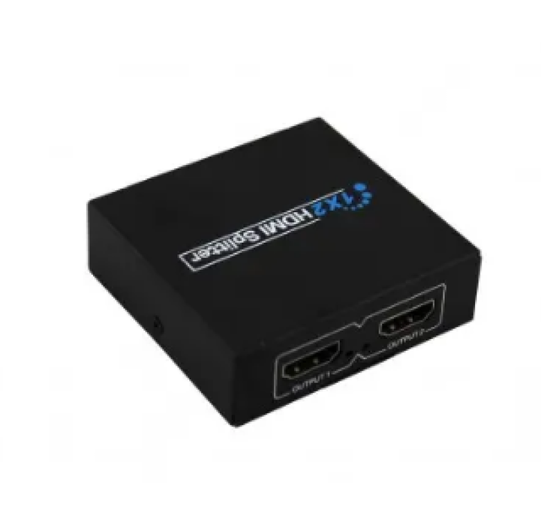 HDMI розгалужувач на 2 порти HDMI SPLITTER 1 in 2 / Чорний