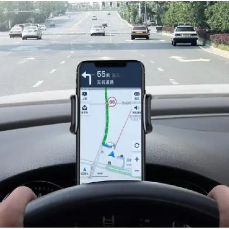 Тримач для телефону на дошці автомобіля HOLDER, 4-6.2", чорний