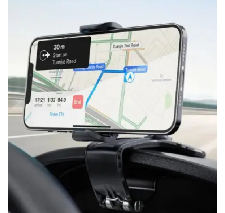 Автомобільний тримач для телефону HOLDER car Dashboard (8053) 4-6.2 дюймів /підставка для смартфону /Чорний