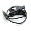 Адаптер USB кабель для смарт-годинника на 4 контакти 9 мм. 30 см. / Чорний