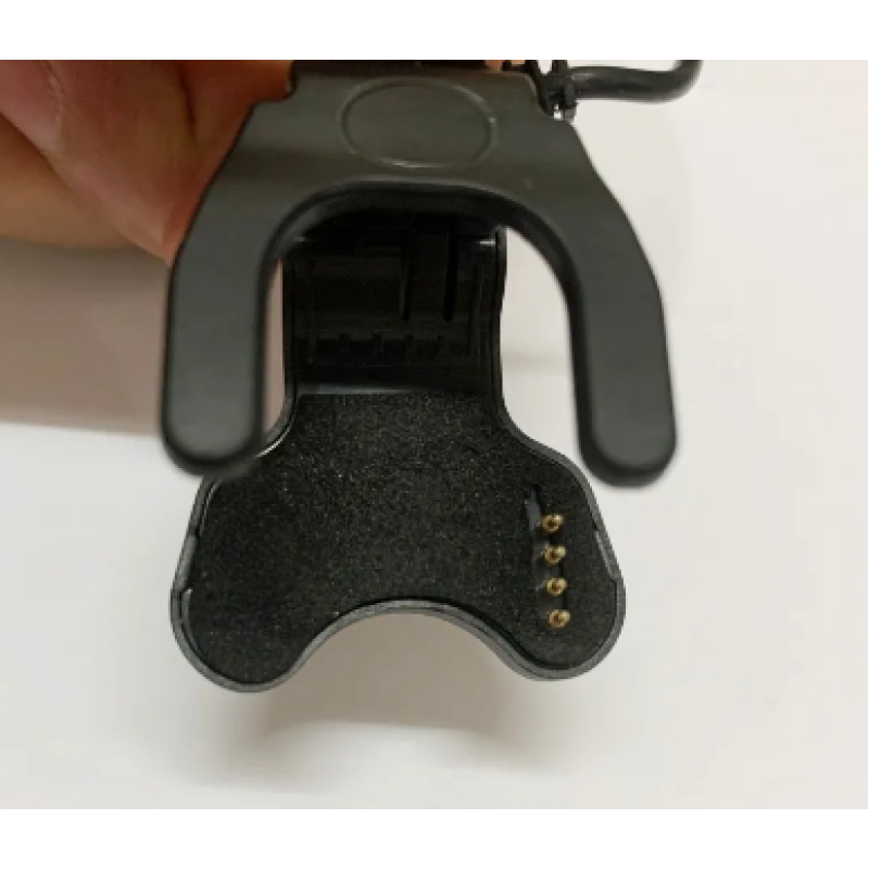 Адаптер USB кабель для смарт-часов на 4 контакты 9 мм. 30 см. / Черный