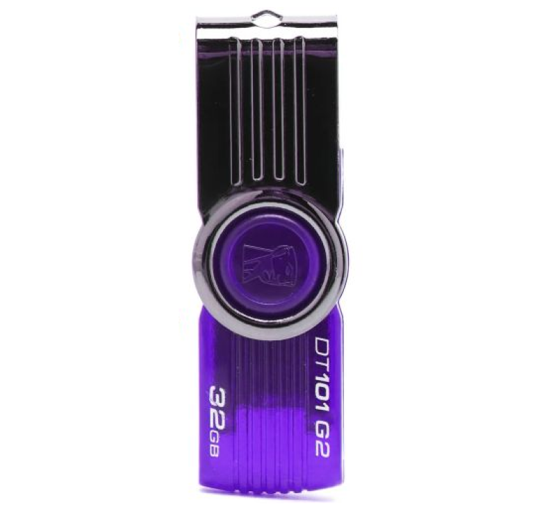 Флеш накопичувач USB на 16 гб / швидкість 3.0 Kingston DataTraveler DT101 G2/ Фіолетовий