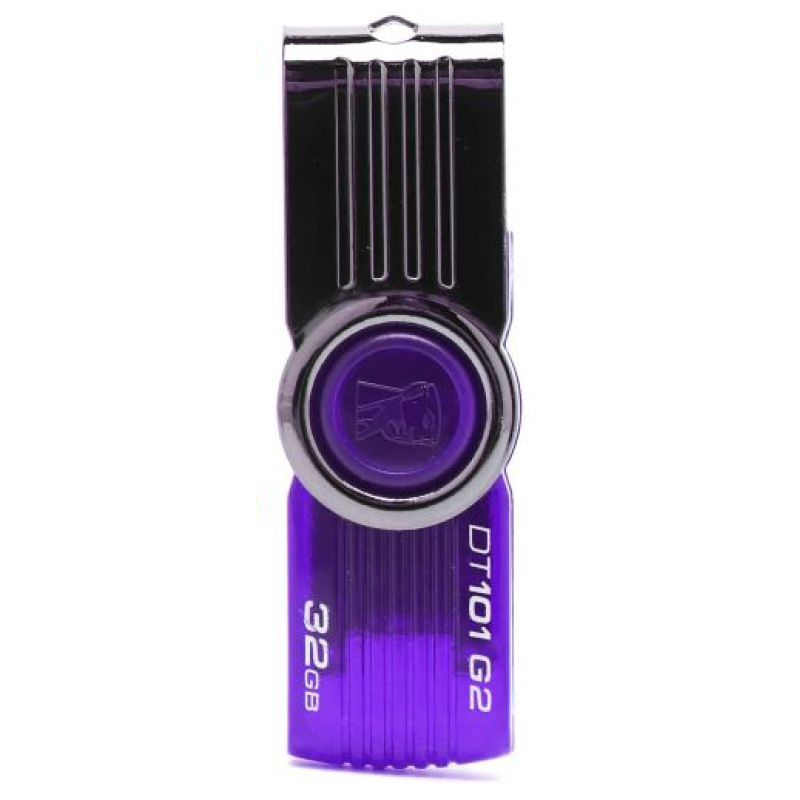 Флеш накопитель USB на 32 гб / скорость 3.0 Kingston DataTraveler DT101 G2 / Фиолетовий