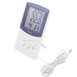 Термометр - гігрометр  TA 318 / Шнур температури / Білий