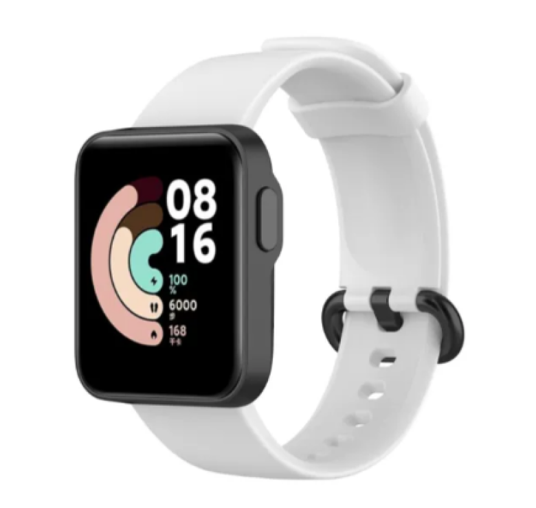 Ремінець силіконовий для розумних годинників Xiaomi Redmi Watch 2 Lite / 20 мм. / Білий