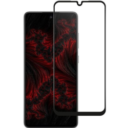 Загартоване захисне скло на Samsung Galaxy A25 / Чорна рамка