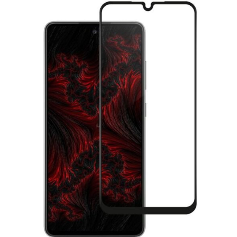 Закаленное защитное стекло Samsung Galaxy A25 / Черная рамка