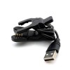 Адаптер USB кабель для смарт-годинника на 4 контакти 8 мм. 30 см. / Чорний