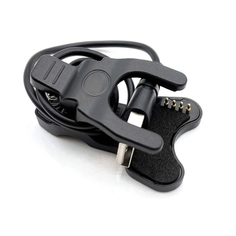 Адаптер USB кабель для смарт-годинника, 4 контакти, 8 мм, 30 см, чорний