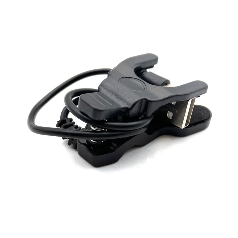 Адаптер USB кабель для смарт-годинника, 4 контакти, 8 мм, 30 см, чорний